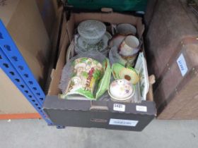 Box of Carlton ware and other household china