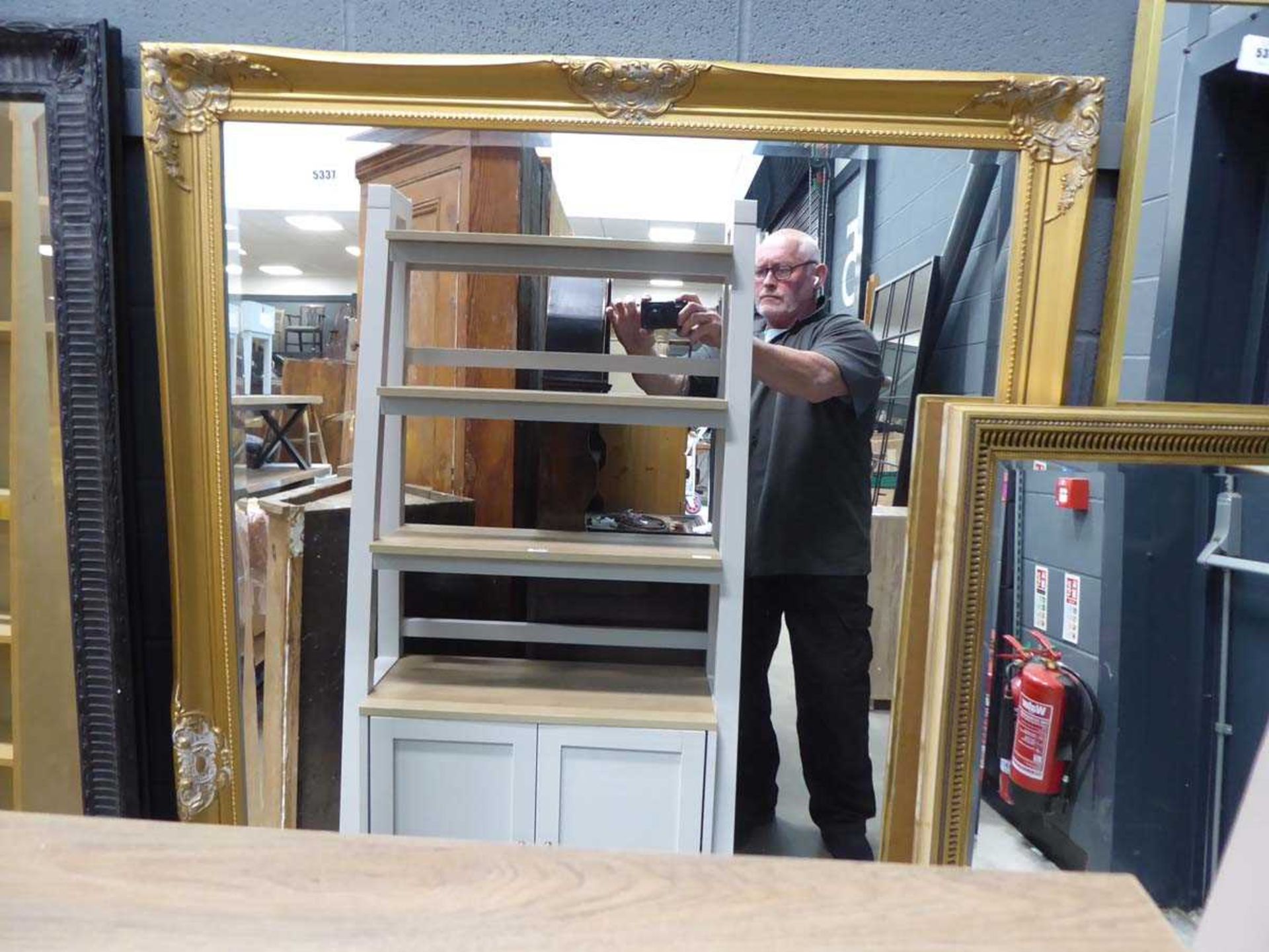 +VAT (5) Gilt framed rectangular mirror