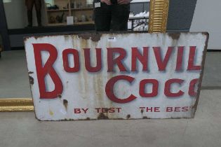 Cadbury Bournville Coco enamelled sign