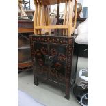 Chinoiserie effect 2 door cupboard