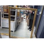 (4) Gold colour framed rectangular mirror