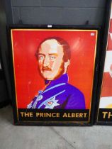 Double sided 'The Prince Albert' printed reproduction pub sign