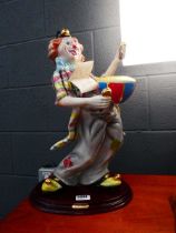 Pair of Cevik Guido Cortese Italian ceramic clowns