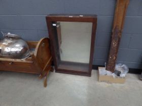 Glazed single door display cabinet