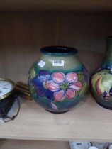 Moorcroft floral patterned vase