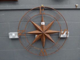 +VAT Garden wall hanging with compass points