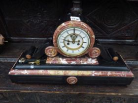 Large marble mantel clock
