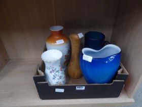 Quantity of Wedgwood and other ceramic and glass vases