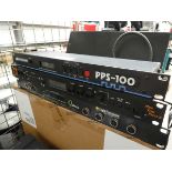 +VAT 3 rack units including a QDMUX light processor, a Midi Timepiece 2, a JL Cooper Electronics PPS