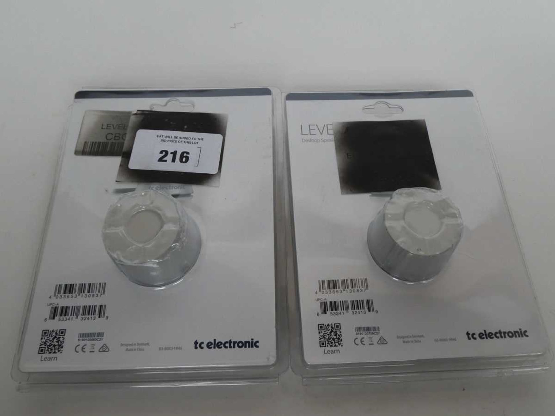 +VAT 2x TC Electronic Desktop speaker volume controller in blister packs