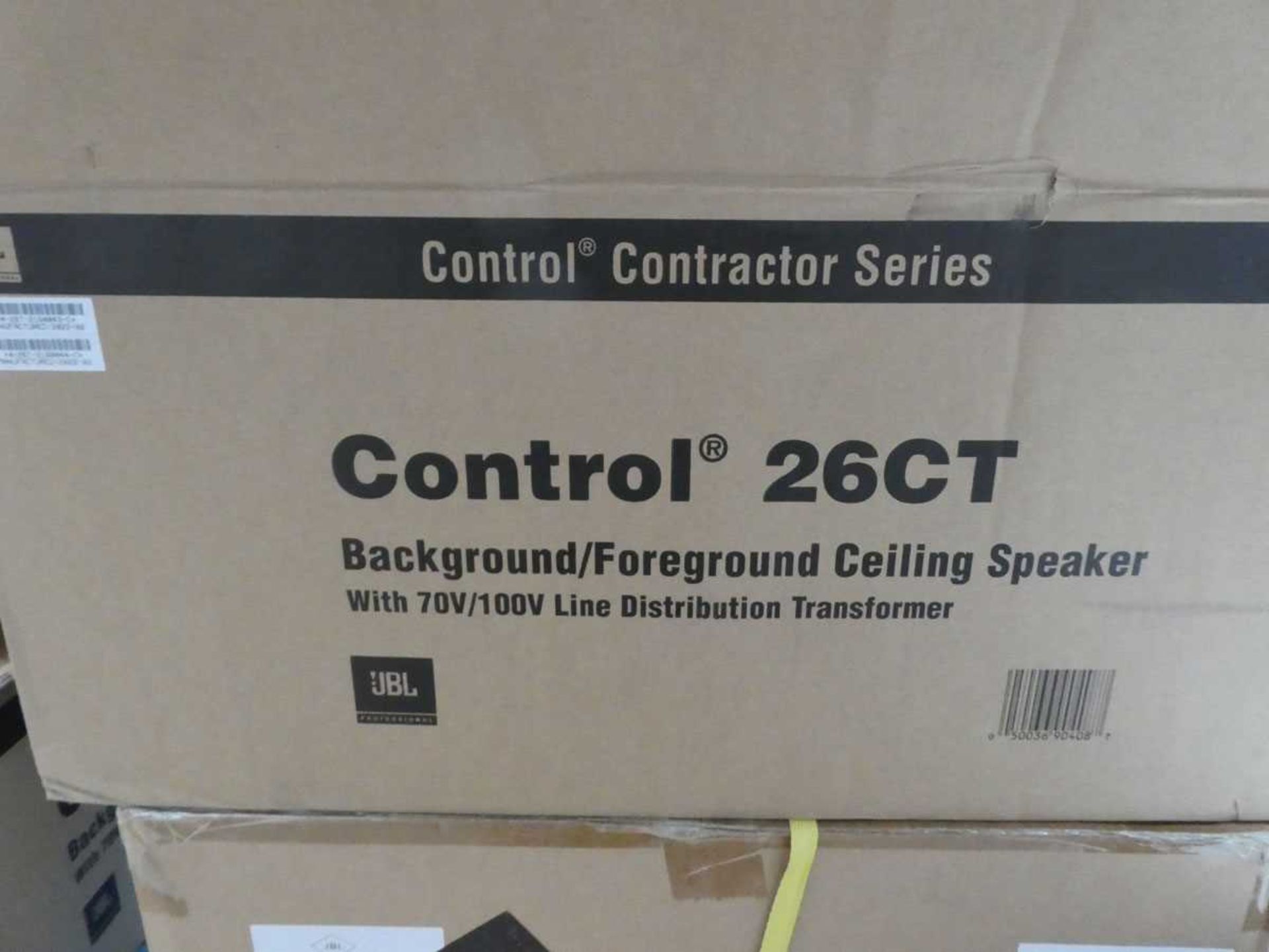 +VAT Boxed 2x JBL Control Contractor Series 26ct background/foreground ceiling speakers