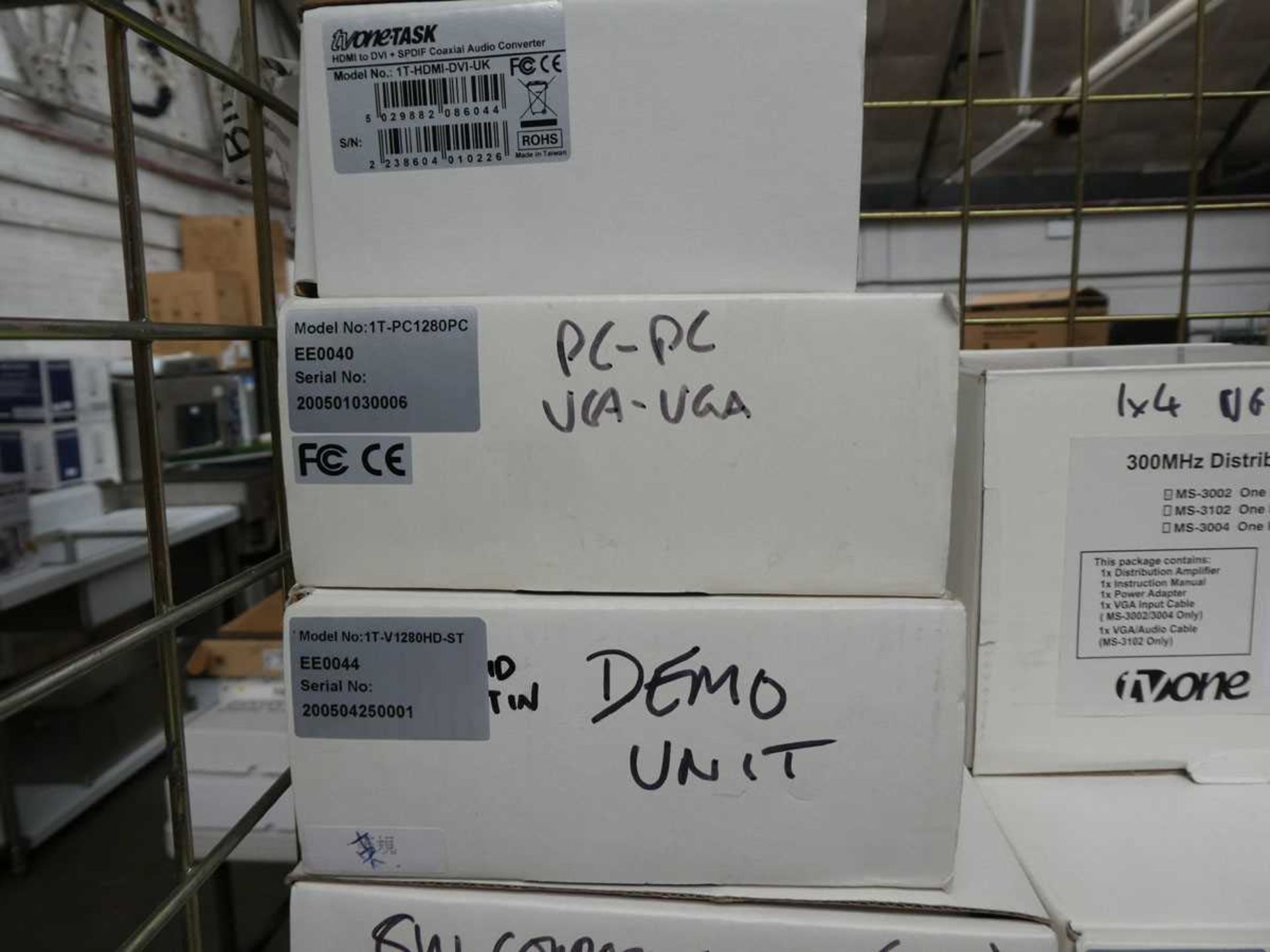 +VAT Quantity of TVONE and other distribution amplifiers, Co audio converters and audio switches, - Image 7 of 8