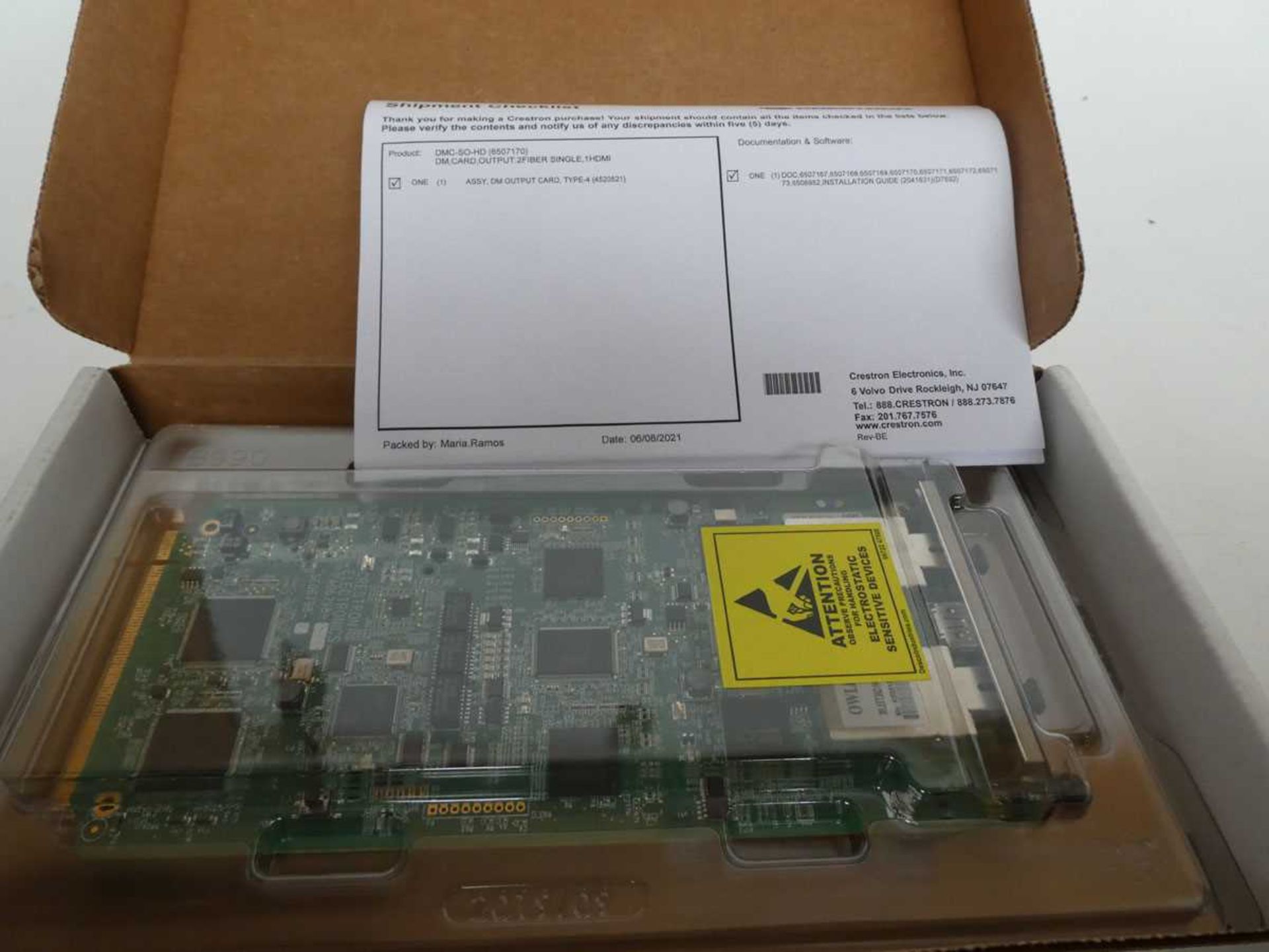 +VAT Crestron DMC-SO-HD DM Card with 2 fibre and 1 HDMI connection