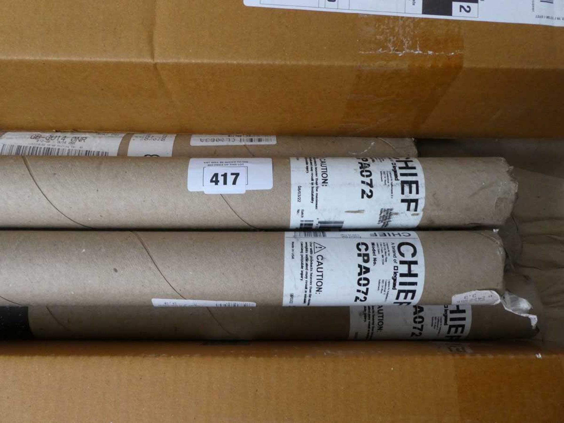 +VAT 5x Chief CPA 072 72" column insulation poles