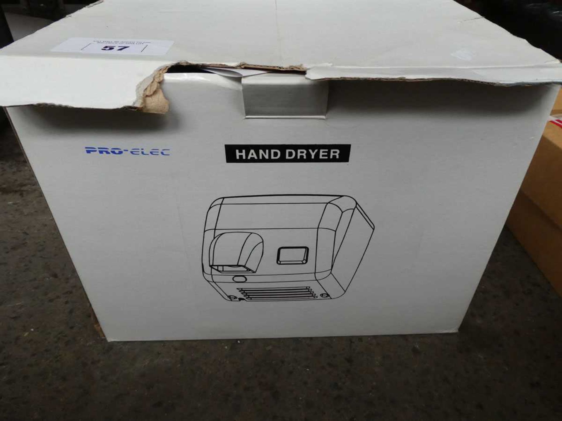 +VAT 2 boxed electric hand dryers