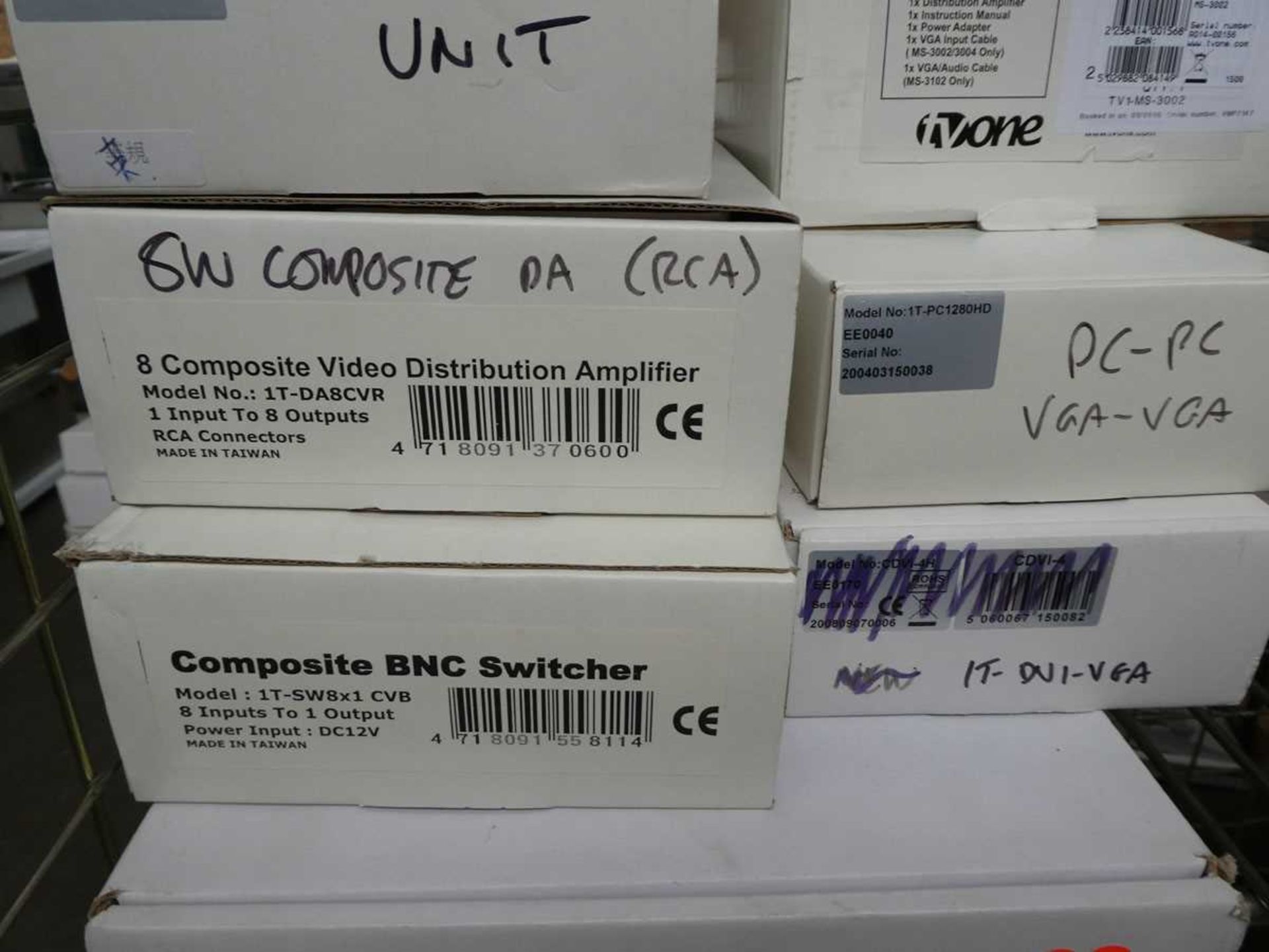 +VAT Quantity of TVONE and other distribution amplifiers, Co audio converters and audio switches, - Image 8 of 8