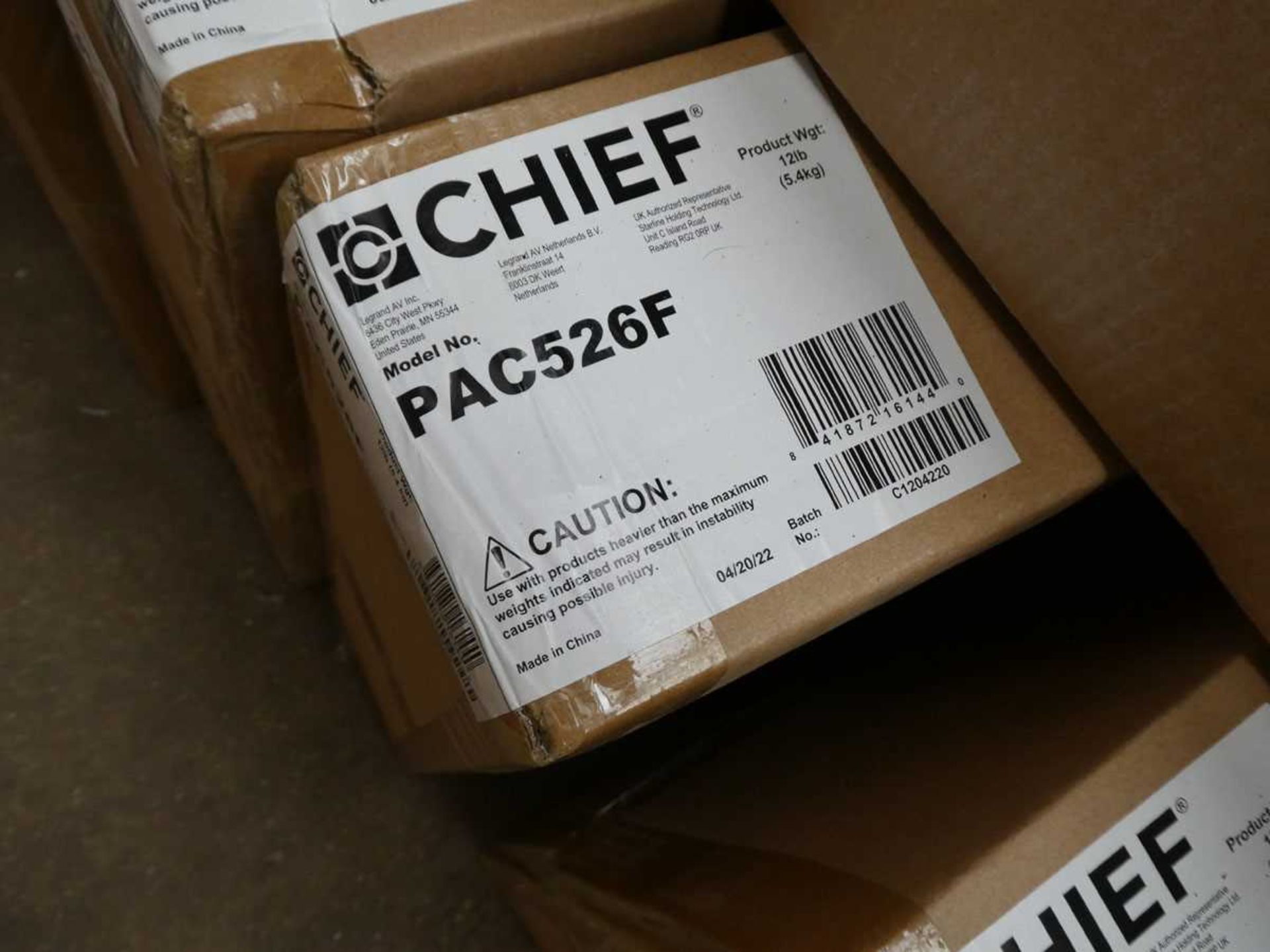 +VAT 2x Chief PAC526F in-wall storage box with flange - Image 2 of 2