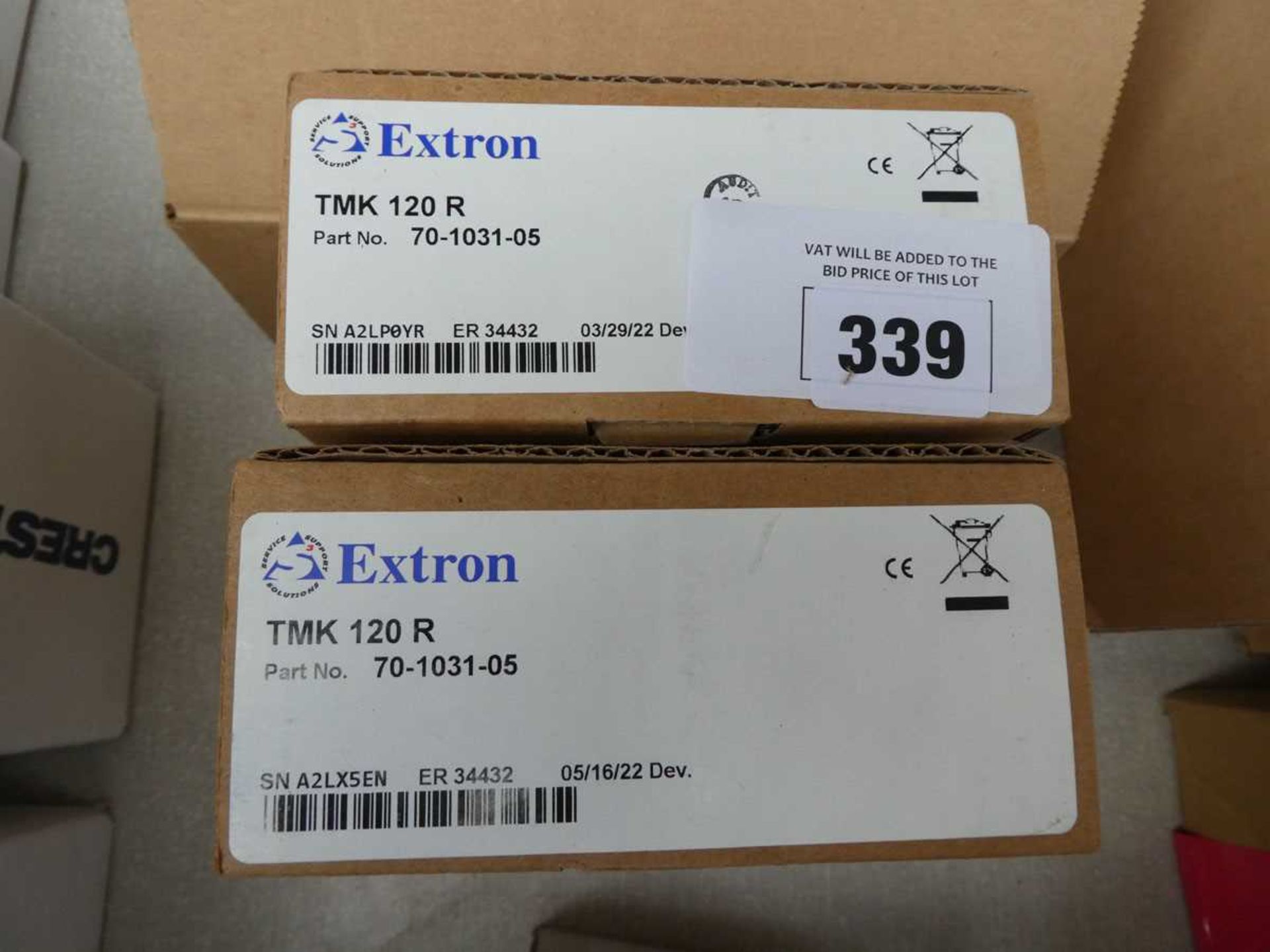 +VAT 3 boxes including 1 Extron AC+USB 311UK power module for cable cubby and 2 Extron TMK 120R - Image 2 of 3