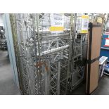 +VAT 2 trolleys of assorted light structures, corners, angles, feet etc.