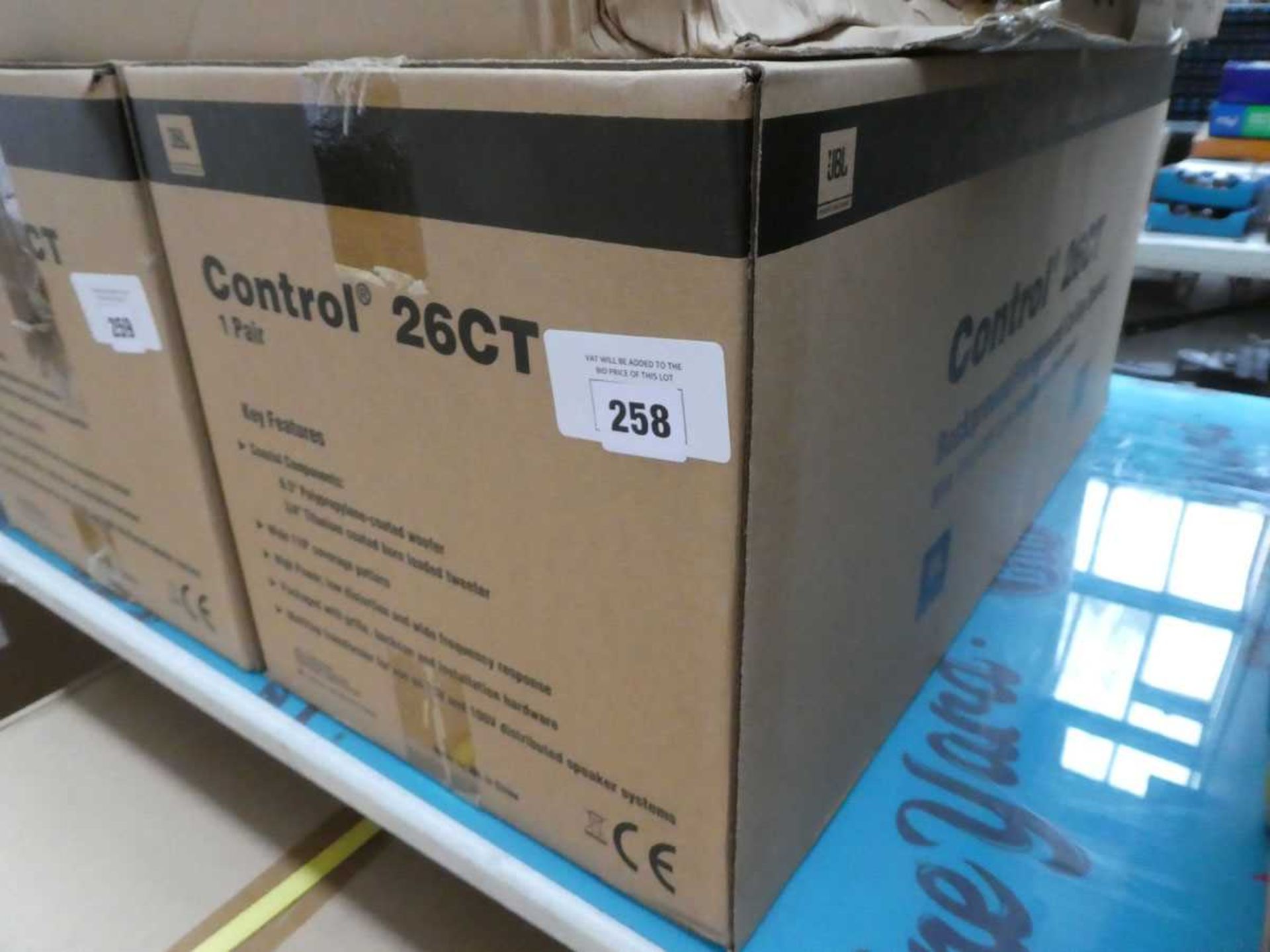 +VAT Boxed 2x JBL Control Contractor Series 26ct background/foreground ceiling speakers