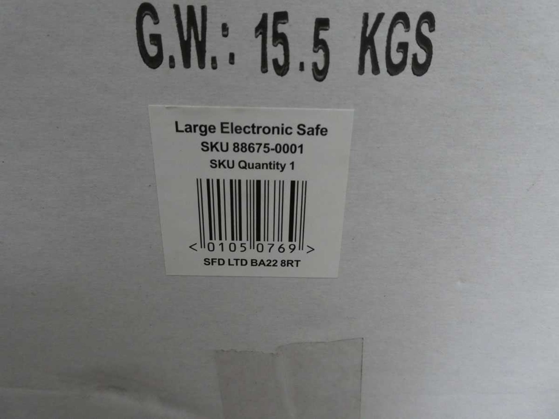 +VAT Electronic safe SKU88675-0001, in sealed box with a key box - Image 2 of 2