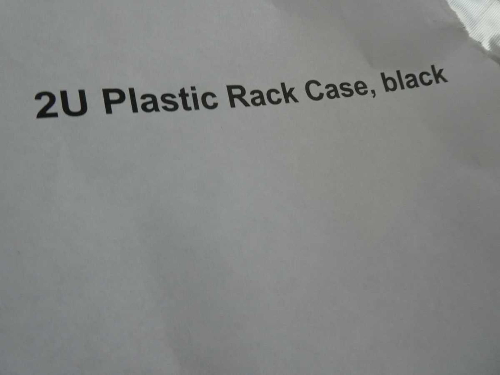 +VAT 2U plastic rack case in black - Image 2 of 2