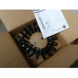 +VAT 10 boxed CBS Slinky cable management racks in black for desks