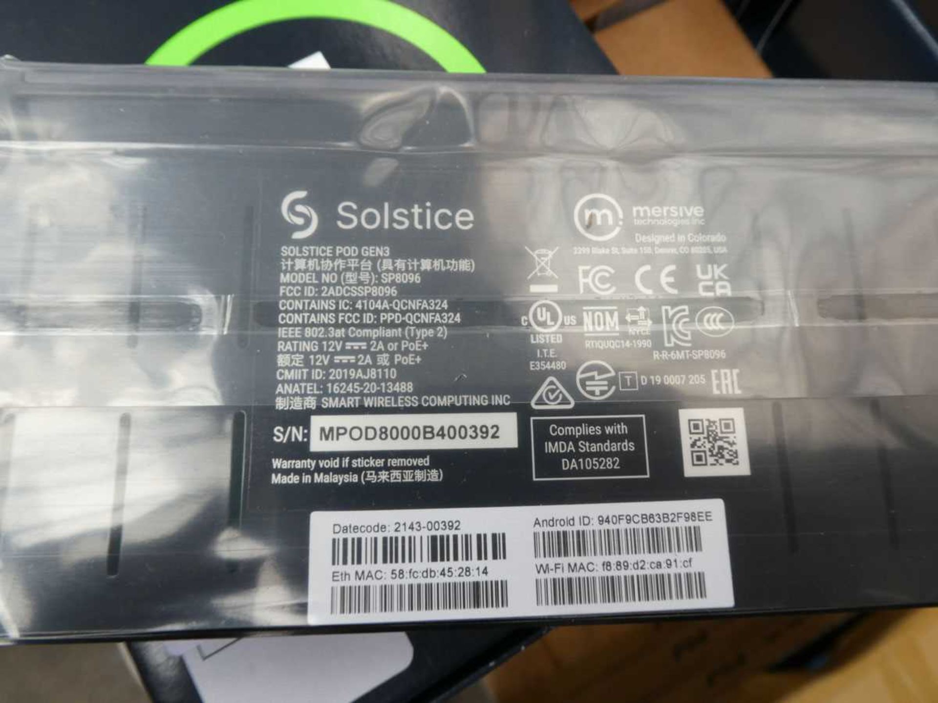 +VAT 4 boxed Mersive Technology Solstice Pod Gen3 comes with 4 boxed Mersive power supplies SP8301E - Bild 2 aus 4