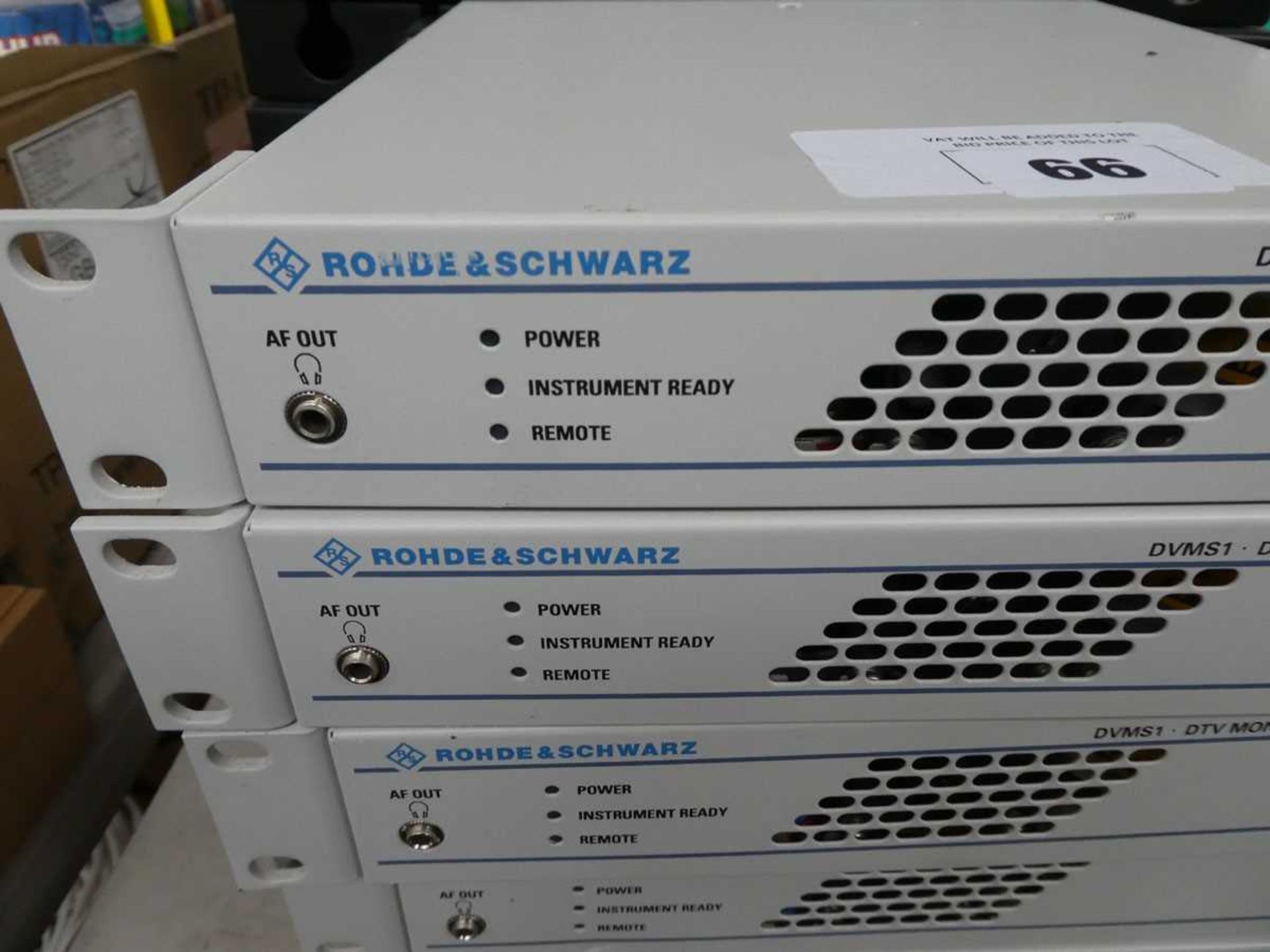+VAT 6 Rohde & Schwarz DVNS1 DTV monitoring system units for rack mounting with manuals - Image 2 of 3