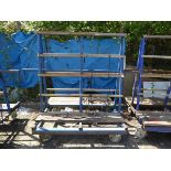 Welded steel double sided window trolley