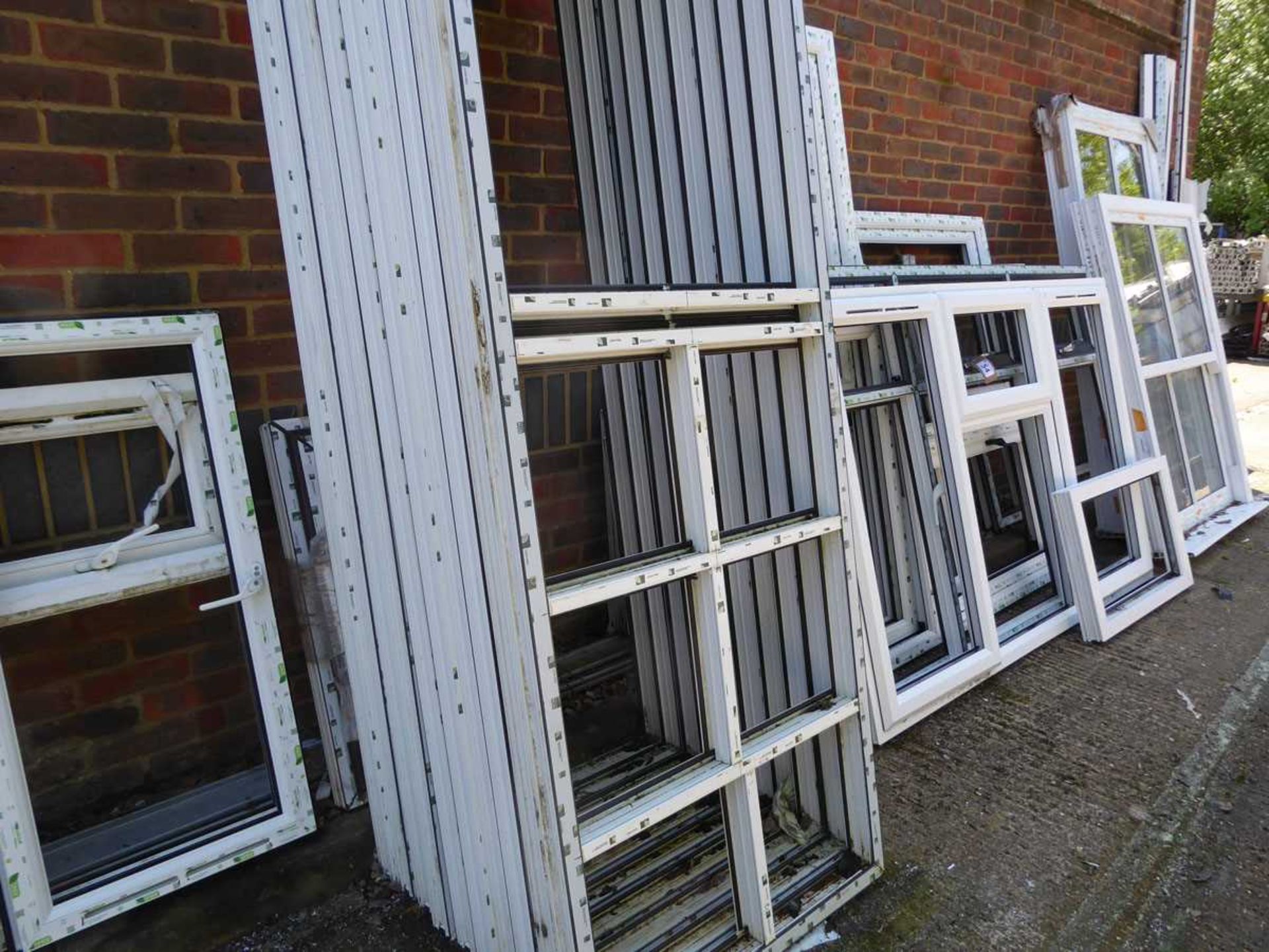 A range of PVCu window frames of various shapes and sizes (mainly without sealed units) - Image 3 of 6