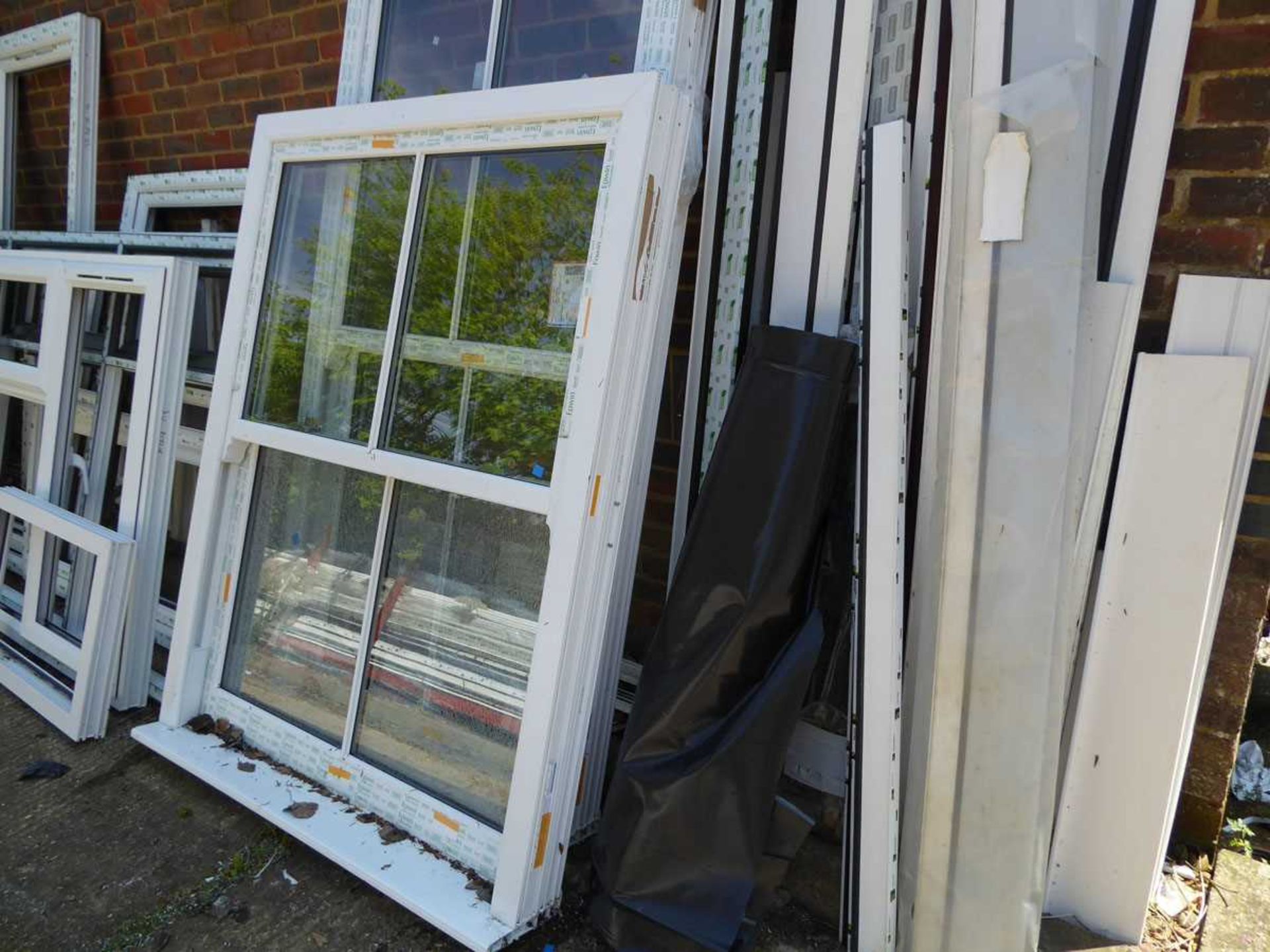 A range of PVCu window frames of various shapes and sizes (mainly without sealed units) - Image 6 of 6