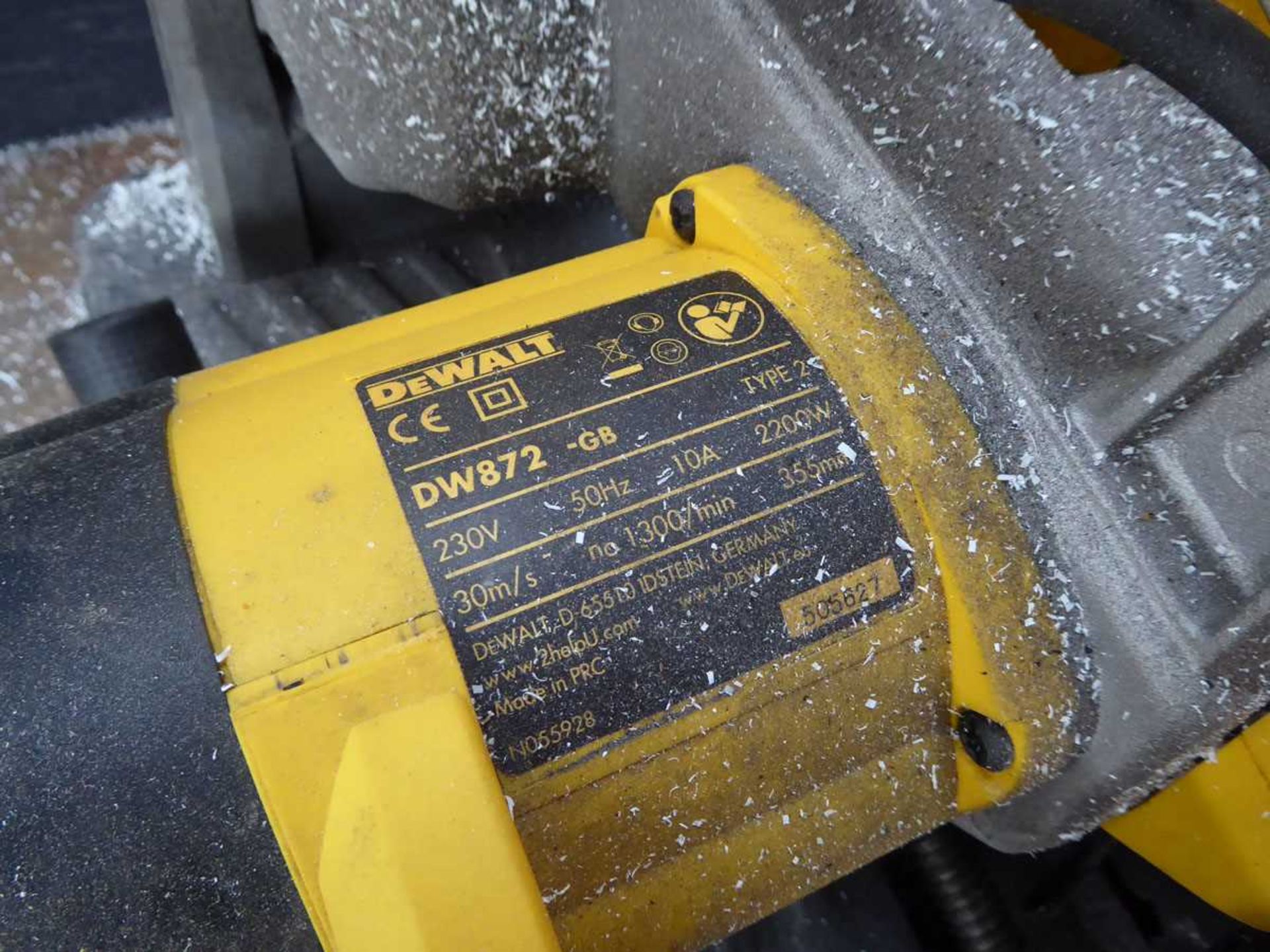 Dewalt DW872 steel cut off saw - Image 2 of 2