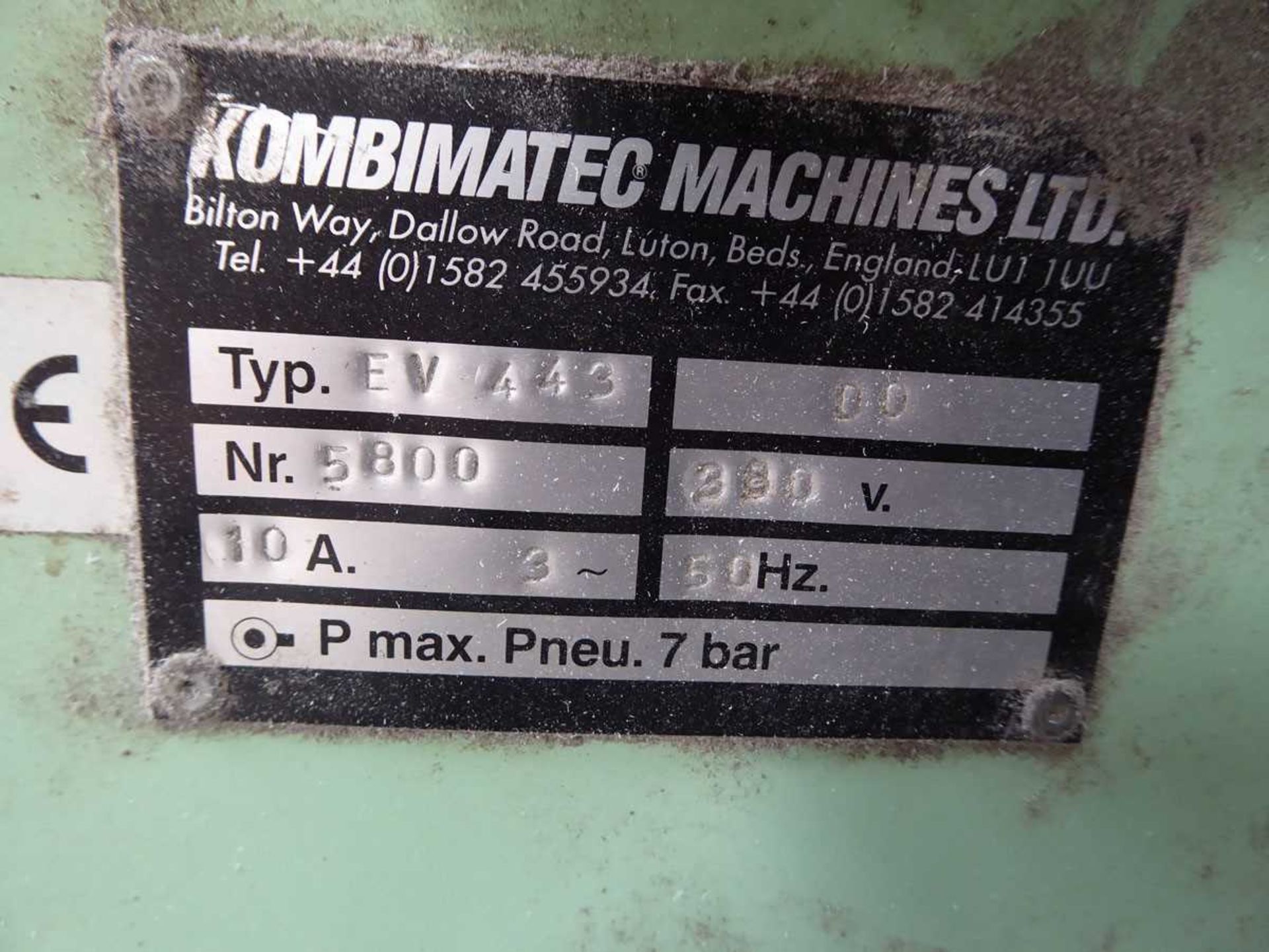 Kombimatec Type EV443 corner cleaner, serial no. 5800 - Image 6 of 7