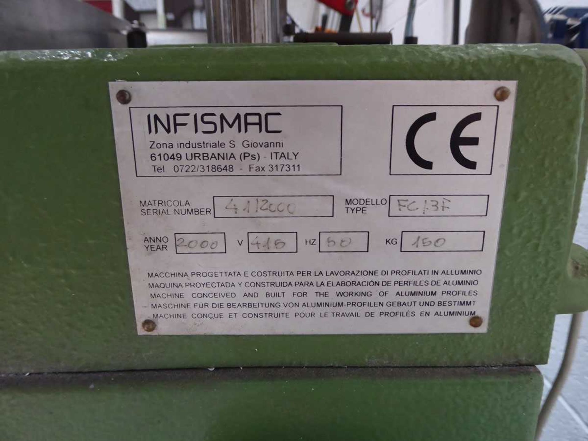 Infismac FC13F copy router, serial no. 4112000, year 2000 - Image 4 of 6