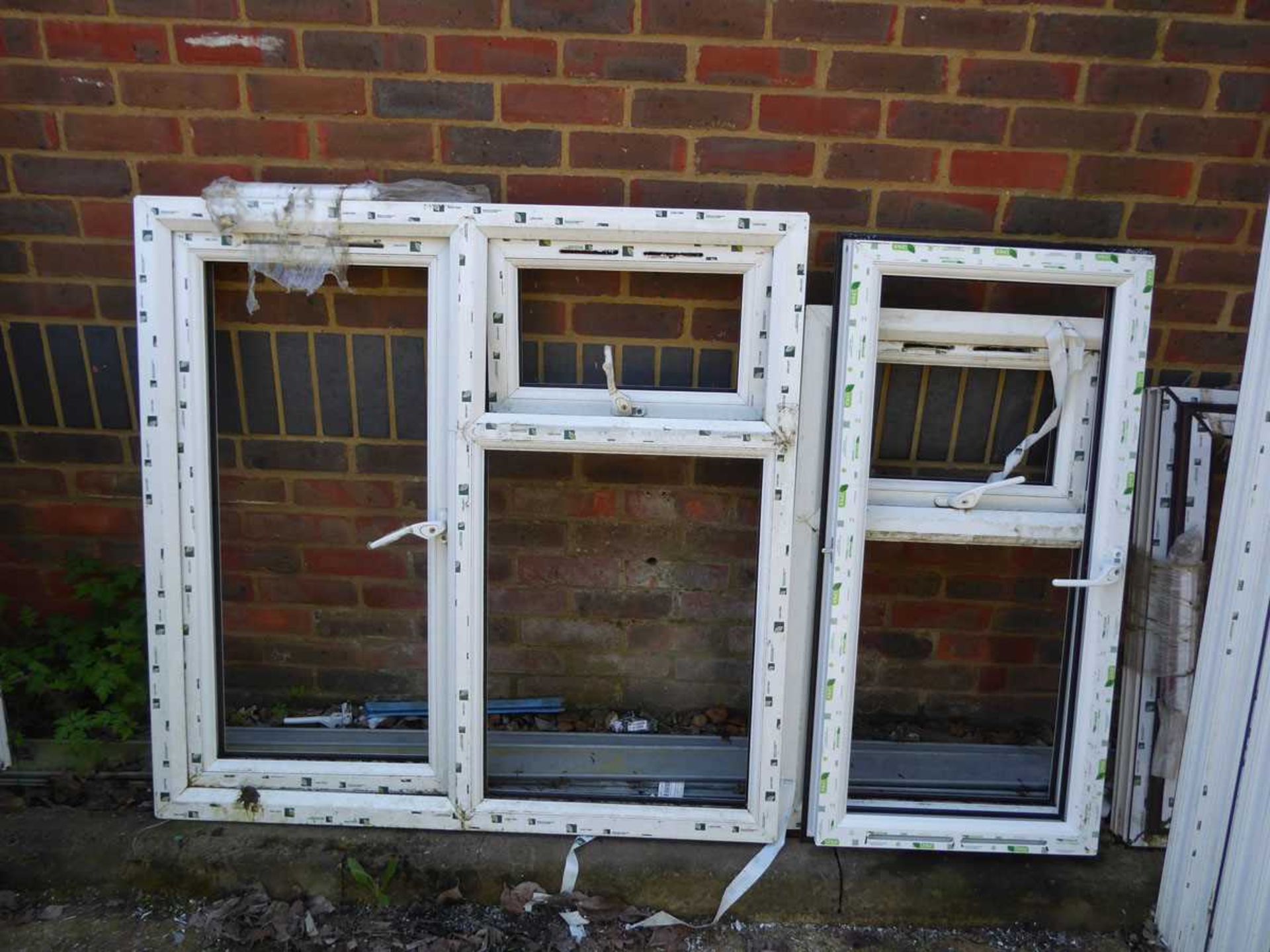 A range of PVCu window frames of various shapes and sizes (mainly without sealed units) - Image 4 of 6