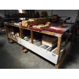 4 various timber and PVCu work tables