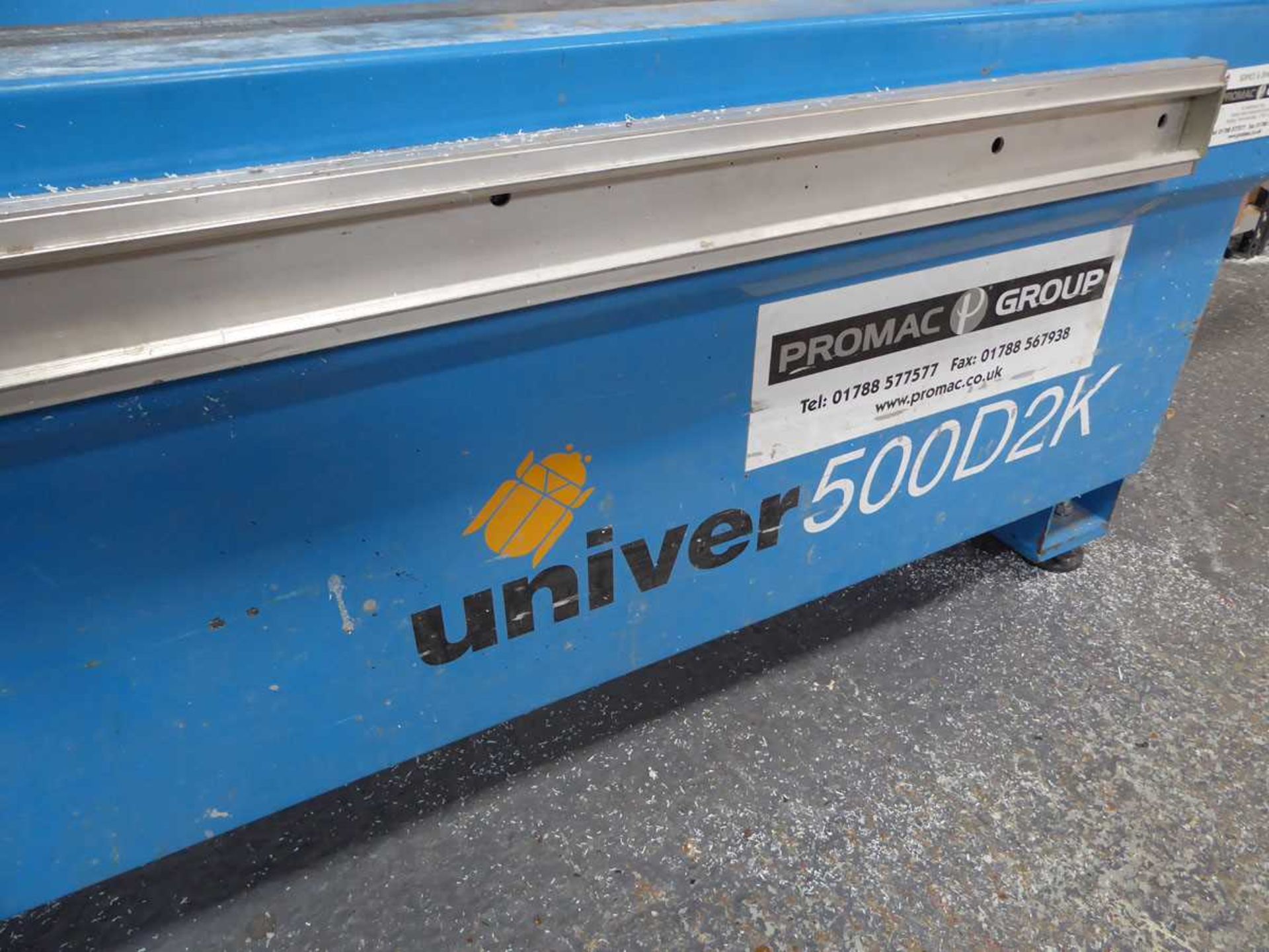 Pertici Univer 500D2K double head PVCu saw, year approx 2004 - Image 7 of 10