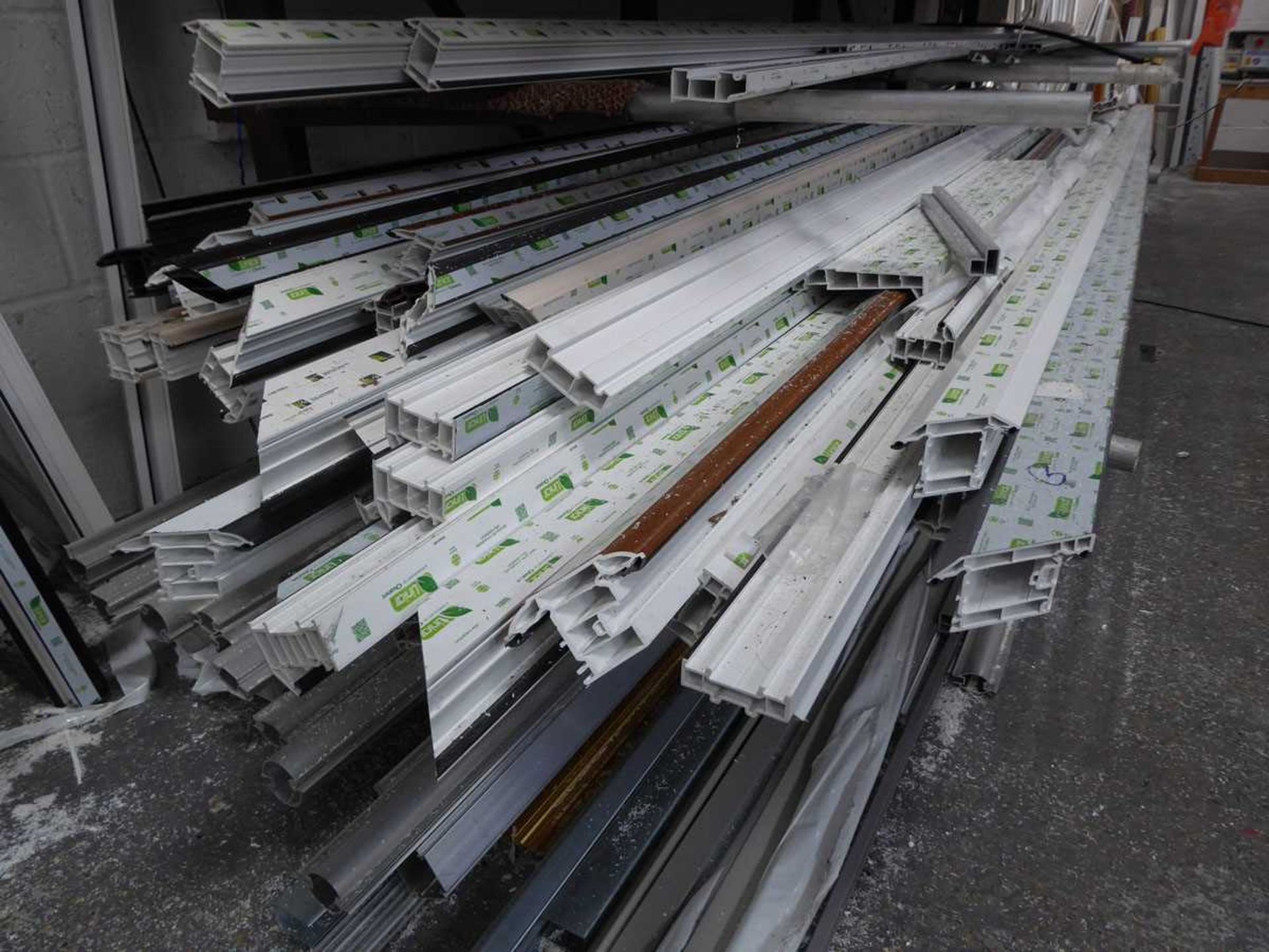 Large quantity of Liniar PVCu profile including frame and bead - Image 2 of 4