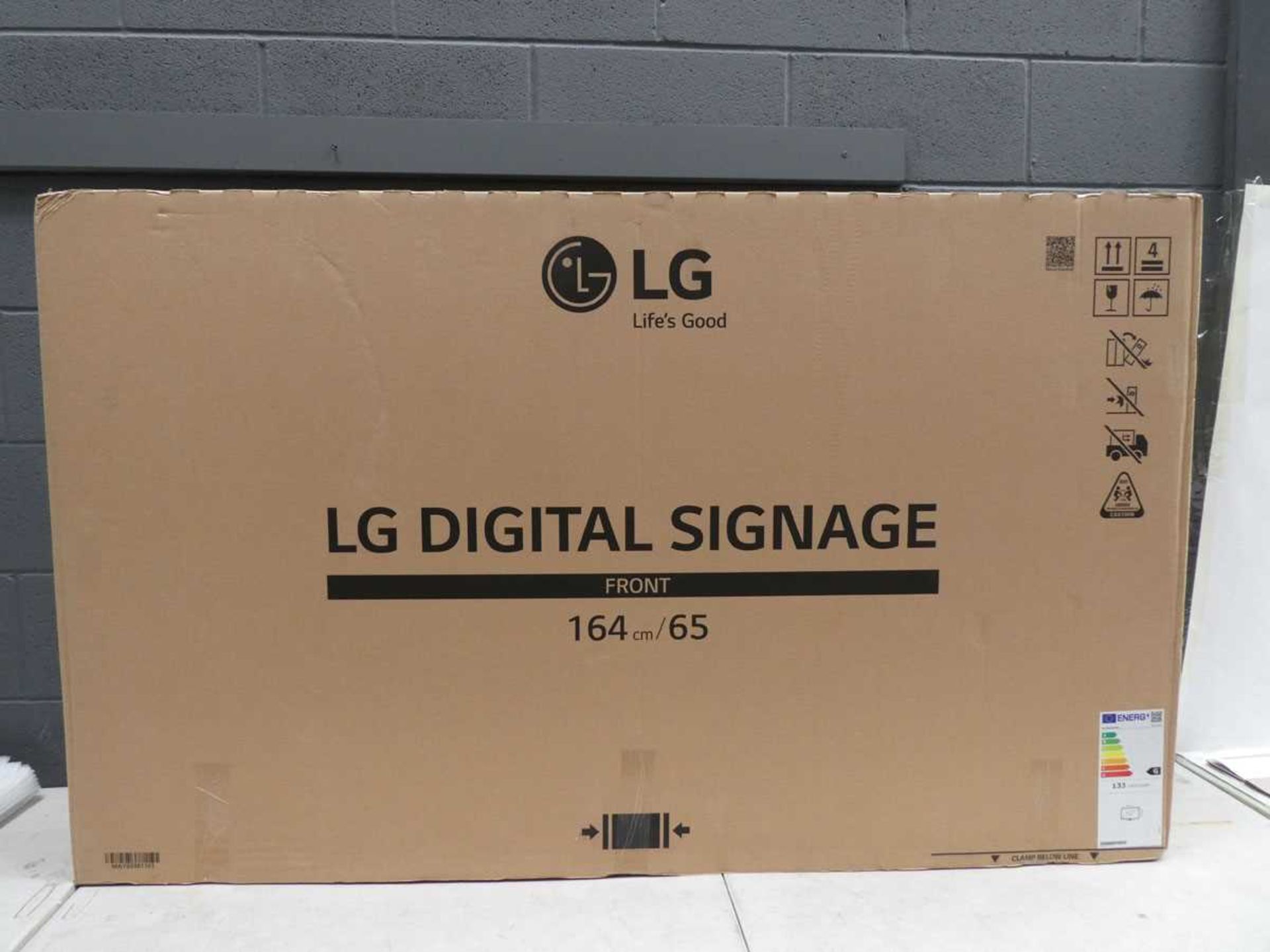 LG Model 65UM3DG 65" Digital Signage Display 4K UHD LED Monitor with detachable remote sensor,