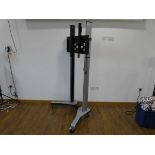 PMVmounts Extra Large VC TV trolley and stand for 55" - 75" Monitor/TV with 4 way mains extension