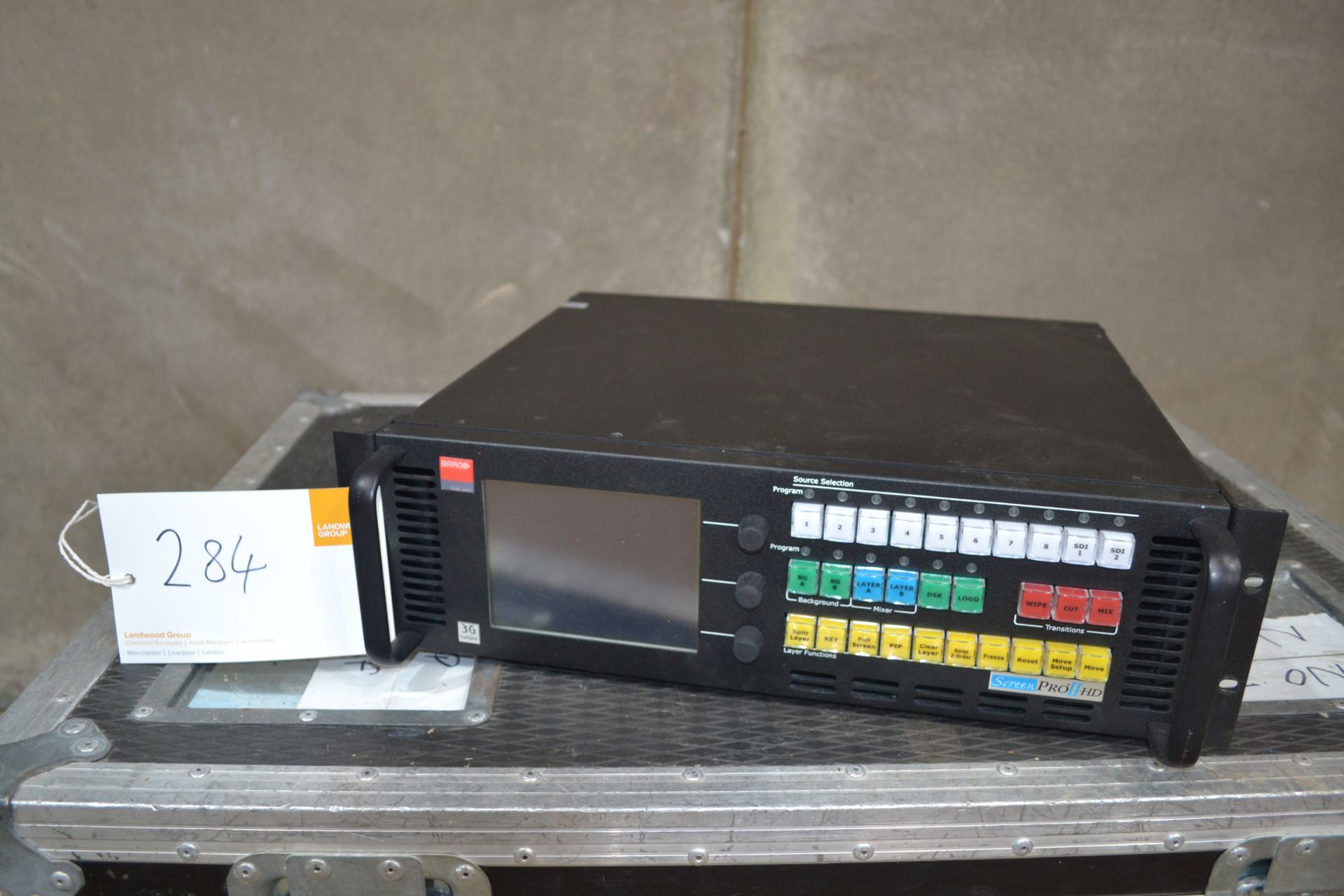 A Barco Image scaler/switcher unit HD video controller, sdi, dvi and vga compatible, full working