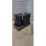 A Pair of Turbosound TFM-560 bi-amped floor monitors in Flight Case (located at Production Hire,