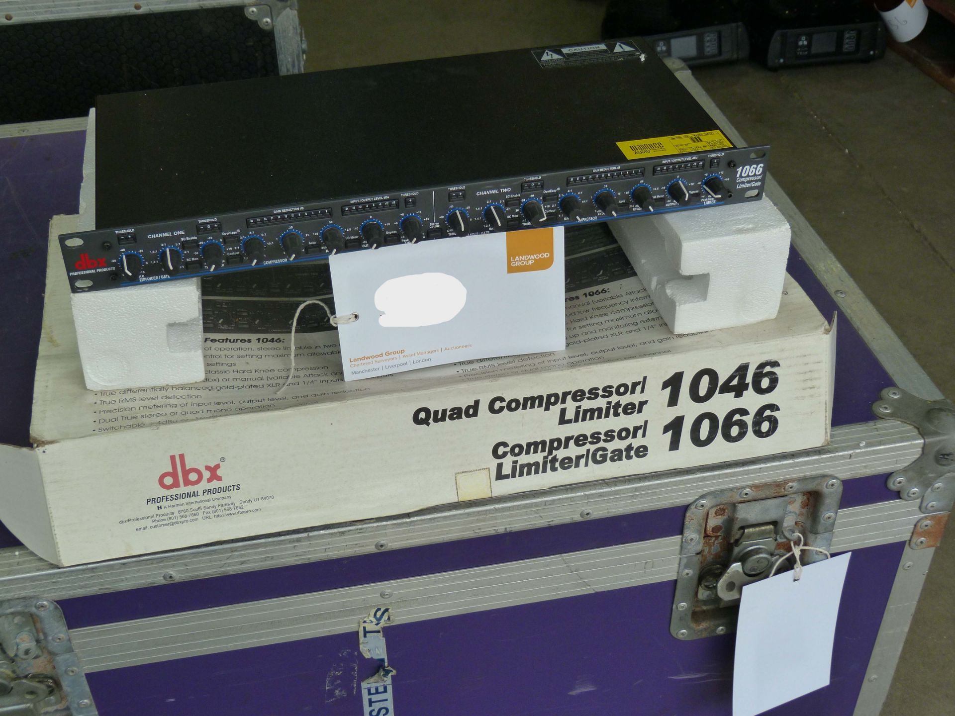 A DBX 1066 compressor limiter/gate (located at Production Hire, Unit 20, Glebe Farm, Farthinghoe,
