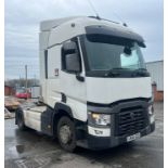 A Renault T430 4x2 Tractor Unit, Reg. No.LK64GZU, first registered 24/10/2014, indicated 738,556 km,