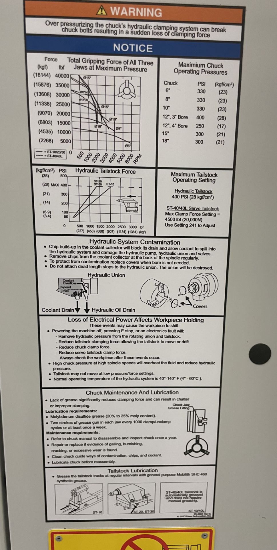 A Haas ST40L Long Bed CNC Lathe, Serial No.3097971 (1/2014); CNC Controls; Jorgensen Swarf - Image 14 of 24