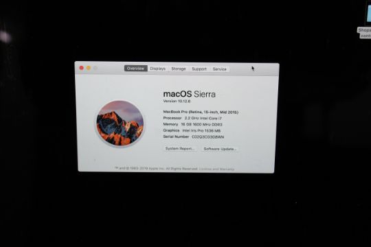 An Apple MacBook Pro 15.4in Mid 2015 Laptop Computer. MODEL NUMBER A1398. Operating System: macOS - Image 5 of 5