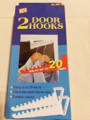 Box of Over Door Hooks - Min 12 Packs of 2