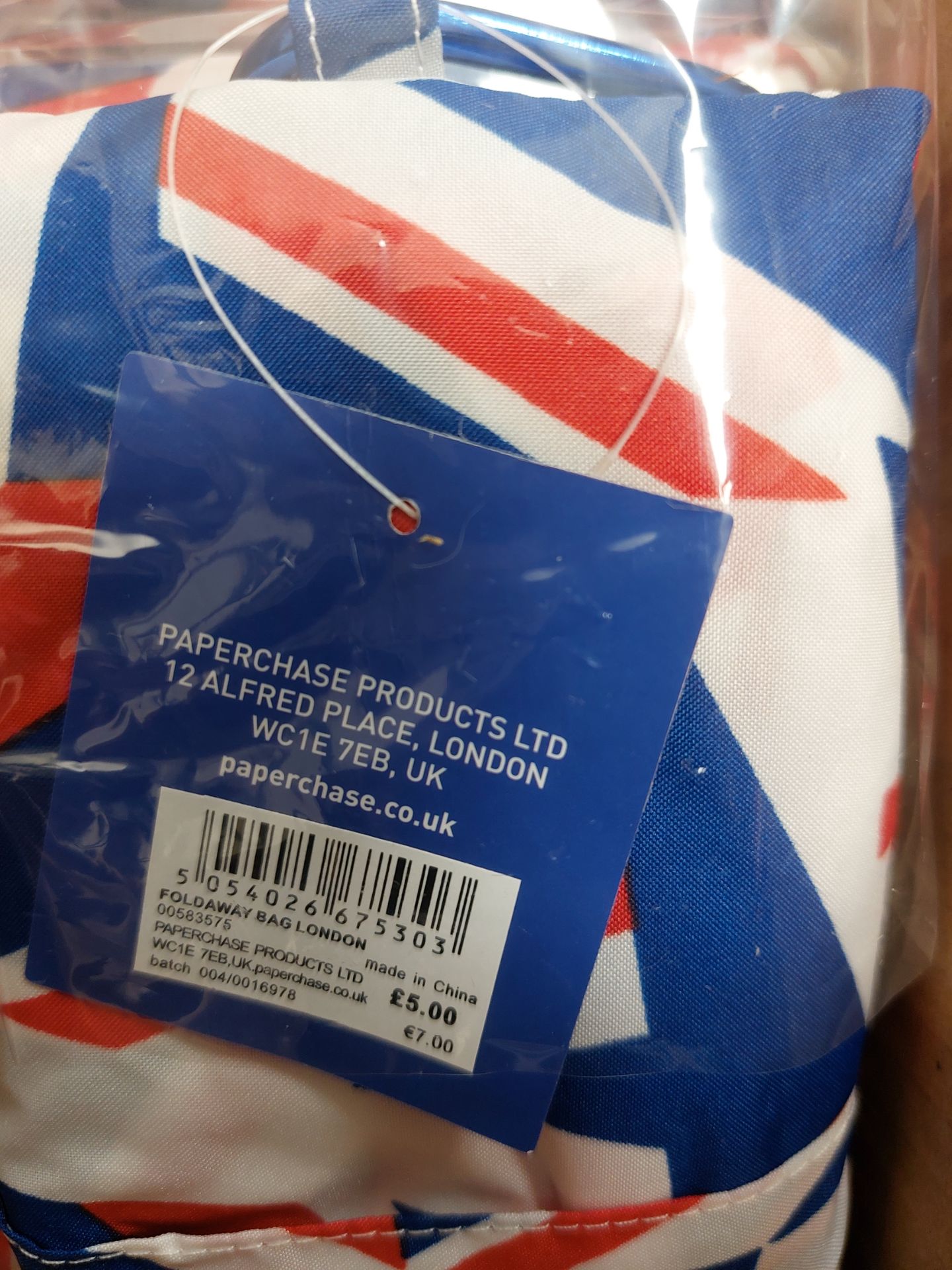 Union Flag Bags From Paperchase X 6 - Image 2 of 4