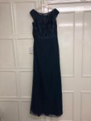 Richard Designs Bridesmaid Or Prom Dress, DM1044, Size 14 In Navy